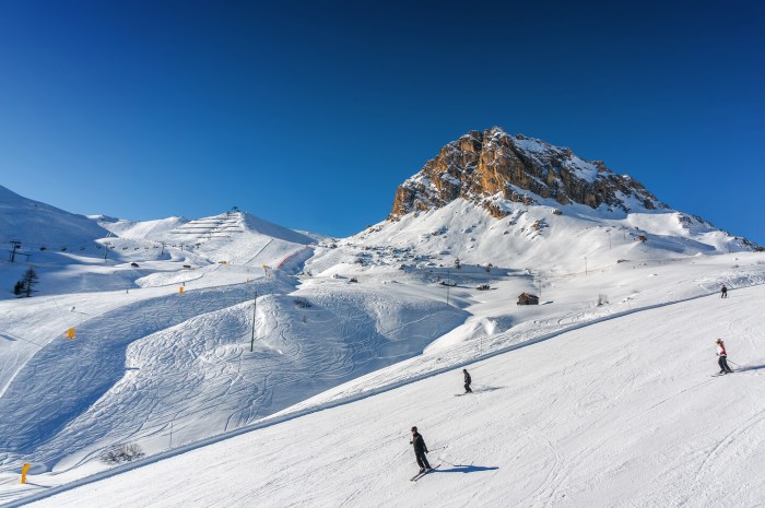 Berge zum Skifahren in Europa