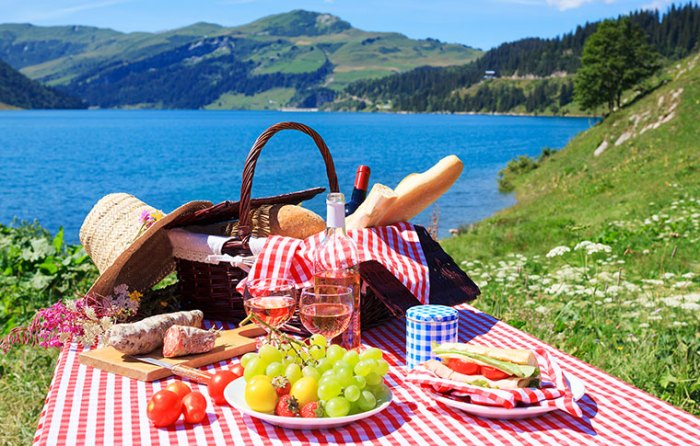 Picknicken am See