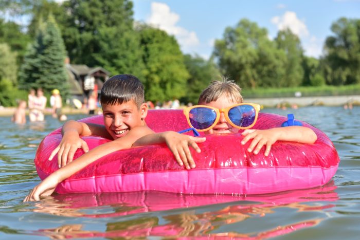 Schwimmen im See