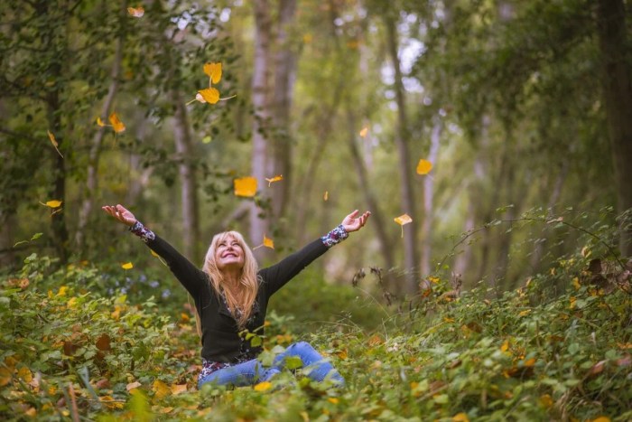 Waldbaden gehen yogabasics langsam